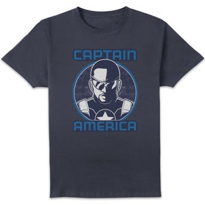 Marvel Captain America Brave New World Sam Wilson Unisex T-Shirt - Navy