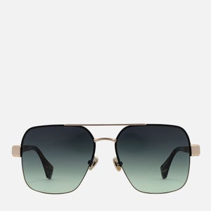 Vivienne Westwood Cowboy Aviator Gold-Tone Sunglasses
