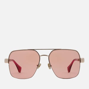 Vivienne Westwood Cowboy Aviator Gold-Tone Sunglasses