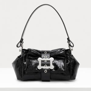 Vivienne Westwood Hazel Frame Patent Leather Shoulder Bag
