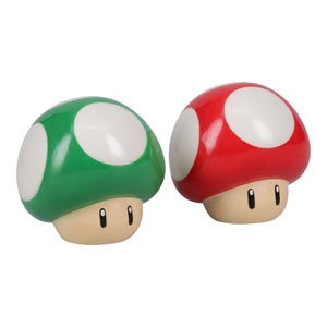 Nintendo Super Mario Mushroom Salt and Pepper Shakers