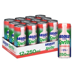 Absolut Vodka & Sprite Watermelon 12x250ml