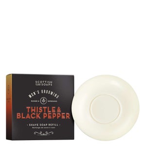 The Scottish Fine Soaps Company Thistle & Black Pepper Shave Soap Refill 100g