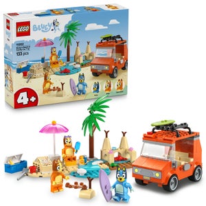 LEGO® Bluey: Bluey’s Beach & Family Car Trip, Preschool Toy Building Kit 11202