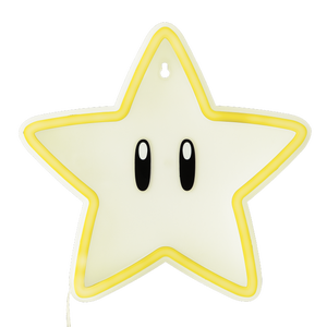 Super Mario Super Star Wall Mountable Led Neon Light