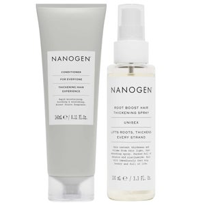 Nanogen Duo: Hair Thickening Treatments for Everyone Conditioner 240ml & Root Boost Hair Thickening Spray 100ml