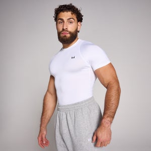 MP Men's Training Short Sleeve Baselayer - White