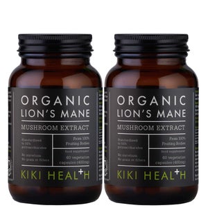 KIKI Health Organic Lion's Mane Mushroom Extract Vegicaps 2 x 60