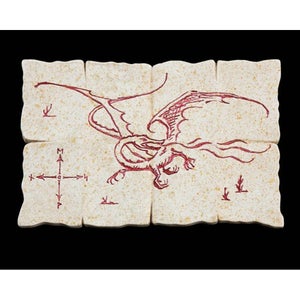 Weta Workshop Hobbit Magnet Dragon Map