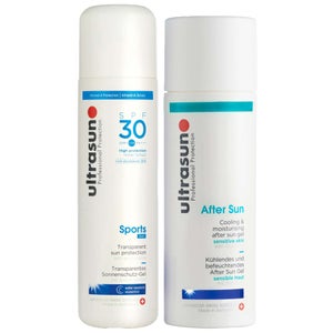 Ultrasun Duo: Sports Formula Gel SPF30 200ml & Aftersun Gel 150ml