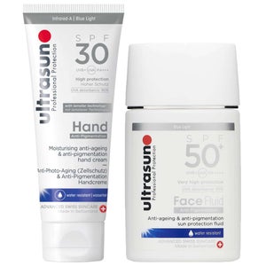 Ultrasun Duo: Anti-Pigmentation Face Fluid SPF50+ 40ml & Anti-Pigmentation Hand Cream SPF30 75ml