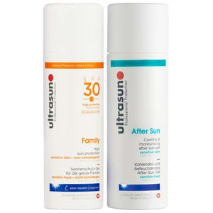 Ultrasun Duo: Sun Protection Family SPF30 150ml & Aftersun Gel 150ml