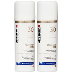Ultrasun Duo: Glimmer MAX SPF30 150ml x 2