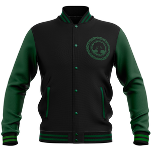 Magic: The Gathering Forest Roundel Varsity Jacket - Black/Green
