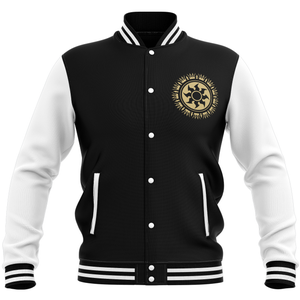 Magic: The Gathering Plains Roundel Varsity Jacket - Black/White