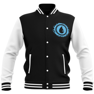 Magic: The Gathering Island Roundel Varsity Jacket - Black/White