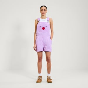 Adult Womens Kickers Classics Dungaree Short Purple