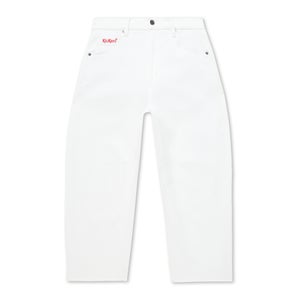 Adult Womens Kickers Classic Barrel Leg Jean White