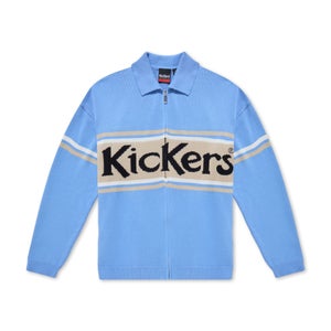 Adult Unisex Kickers Classic Zip Through Knit Blue
