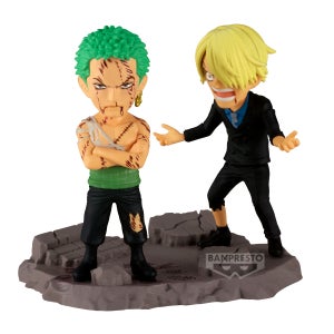 Banpresto One Piece World Collectable Figure Log Stories Roronoa Zoro & Sanji Nothing At All Figure
