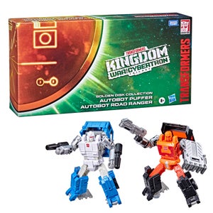 Transformers Generations War for Cybertron Golden Disk Collection Chapter 1, Autobot Road Ranger and Autobot Puffer 5.5 Inch
