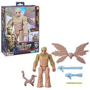 Hasbro Marvel Studios' Guardians of the Galaxy Vol. 3 Titan Hero Series Blast 'N Battle Groot Action Figure (11.5")