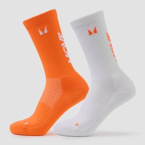MP Move Club Running Socks (2 pack) - Orange