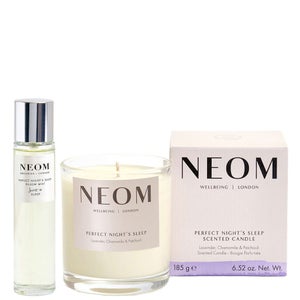 Neom Wellbeing London Perfect Night's Sleep Pillow Mist & 1 Wick Candle Duo