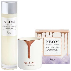 Neom Wellbeing London Perfect Night's Sleep Foam & Intensive Skin Treatment Candle Duo