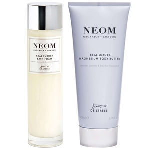 Neom Wellbeing London Real Luxury Foam & Magnesium Body Butter Duo