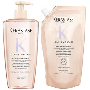 Kérastase Duo: Gloss Absolu Refillable Shampoo and Refill Pouch