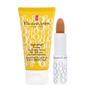 Elizabeth Arden Duo: Eight Hour Lip Protectant SPF15 Clear 3.7g and Face Cream SPF50 50ml