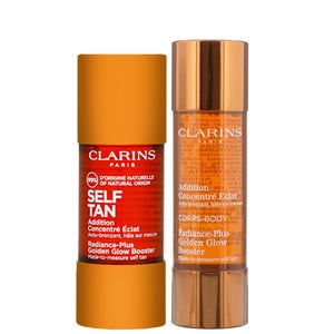 Clarins Duo: Radiance-Plus Golden Glow Booster for Face 15ml and Body 30ml