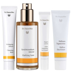 Dr. Hauschka Set: Cleansing Balm 75ml, Clarifying Toner 100ml, Eye Cream 12.5ml & Melissa Day Cream 30ml