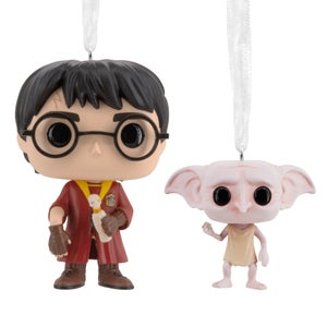 Hallmark Funko POP! Harry Potter Christmas Ornaments - 2 Pack Harry & Dobby