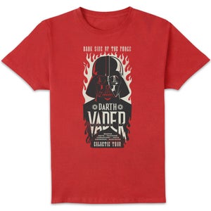 Star Wars Vader Flames Unisex T-Shirt - Red