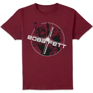 Star Wars Boba Circle Star Unisex T-Shirt - Burgundy