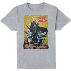 Star Wars Vader Retro Poster Unisex T-Shirt - Grey