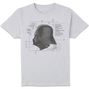 Star Wars Mask Diagram Unisex T-Shirt - White