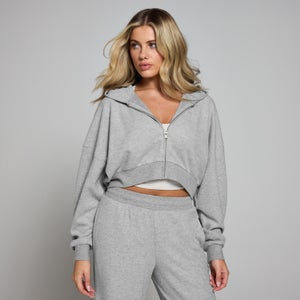 MP Women's Soft Touch Zip Through Hoodie - Grey Marl