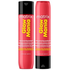 Matrix Duo: Glow Mania Colour Protecting Shampoo & Conditioner 300ml for Coloured Hair