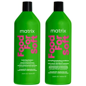 Matrix Duo: Food for Soft Hydrating 1000ml Shampoo & Conditioner with Avocado Oil and Hyaluronic Acid