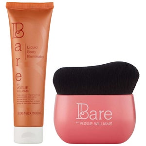 Bare by Vogue Duo: Liquid Body Illuminator 100ml & Body Brush