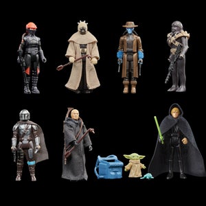 Hasbro Star Wars The Book of Boba Fett Retro Collection 8 Action Figure Bundle (3.75")