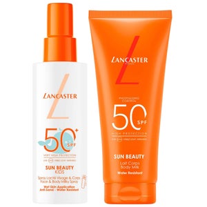 Lancaster Duo: Sun For Kids Face & Body Milky Spray SPF50+ 150ml & Body Milk SPF50 100ml