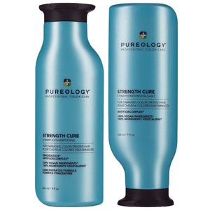 Pureology Duo: Strength Cure Shampoo and Conditioner for Damaged Hair 266ml