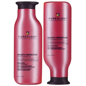 Pureology Duo: Smooth Perfection Shampoo and Conditioner 266ml For Frizz Prone, Colour Treated Hair