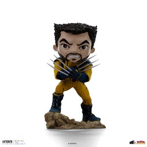 Iron Studios Deadpool and Wolverine Wolverine Unmasked MiniCo Statue