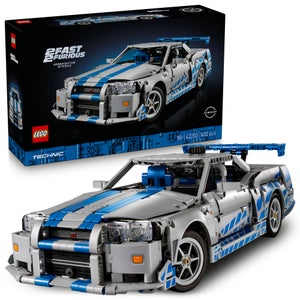 LEGO® Technic 2 Fast 2 Furious Nissan Skyline GT-R (R34) Car Model Kit 42110