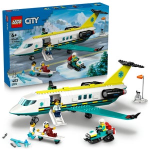 LEGO City Emergency Air Ambulance Airplane Toy Playset 60465